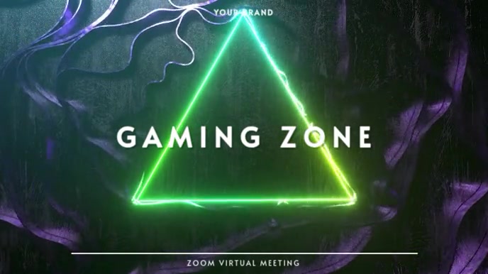 ZOOM VIRTUAL BACKGROUND | GAMING VIDEO BG Presentazione (16:9) template